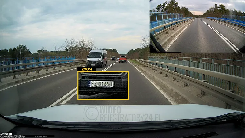 jakość nagrań 4K z kamery samochodowej thinkware u3000 pro